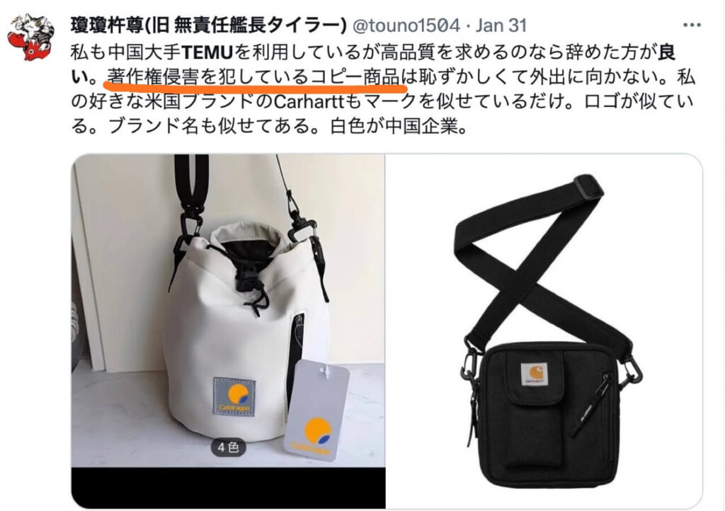 Temuの商品の画像